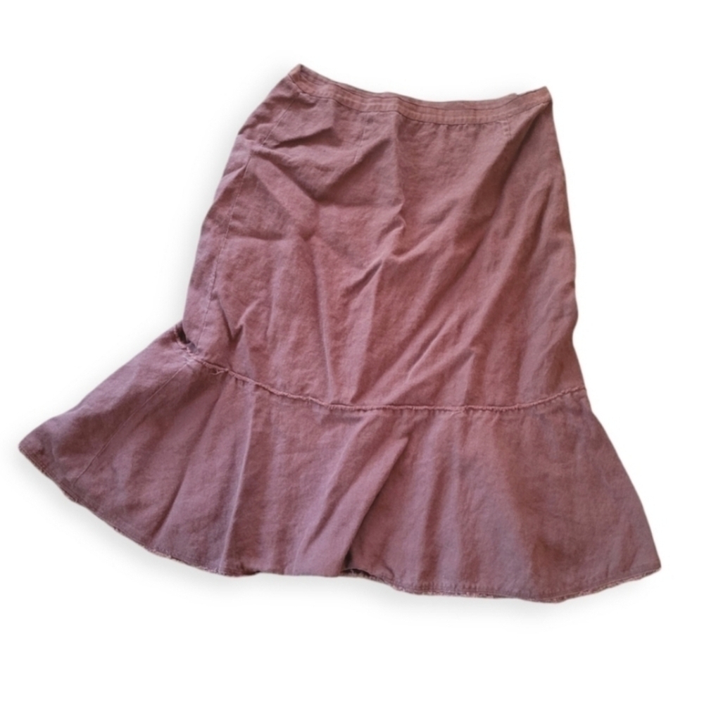 Harold's Vintage Women's Linen Brown Skirt Size 6